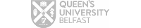 Queen's University Belfast lofo B/W